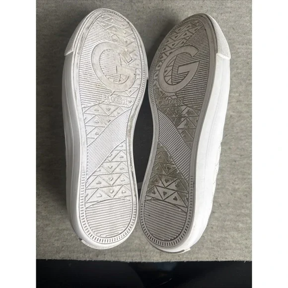 G By Guess GGoadie2-M Womens White Quilted Designer Sneakers Size 8.5M - Picture 10 of 11